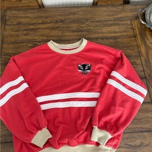 Pilcro embroidered jaguar sweatshirt